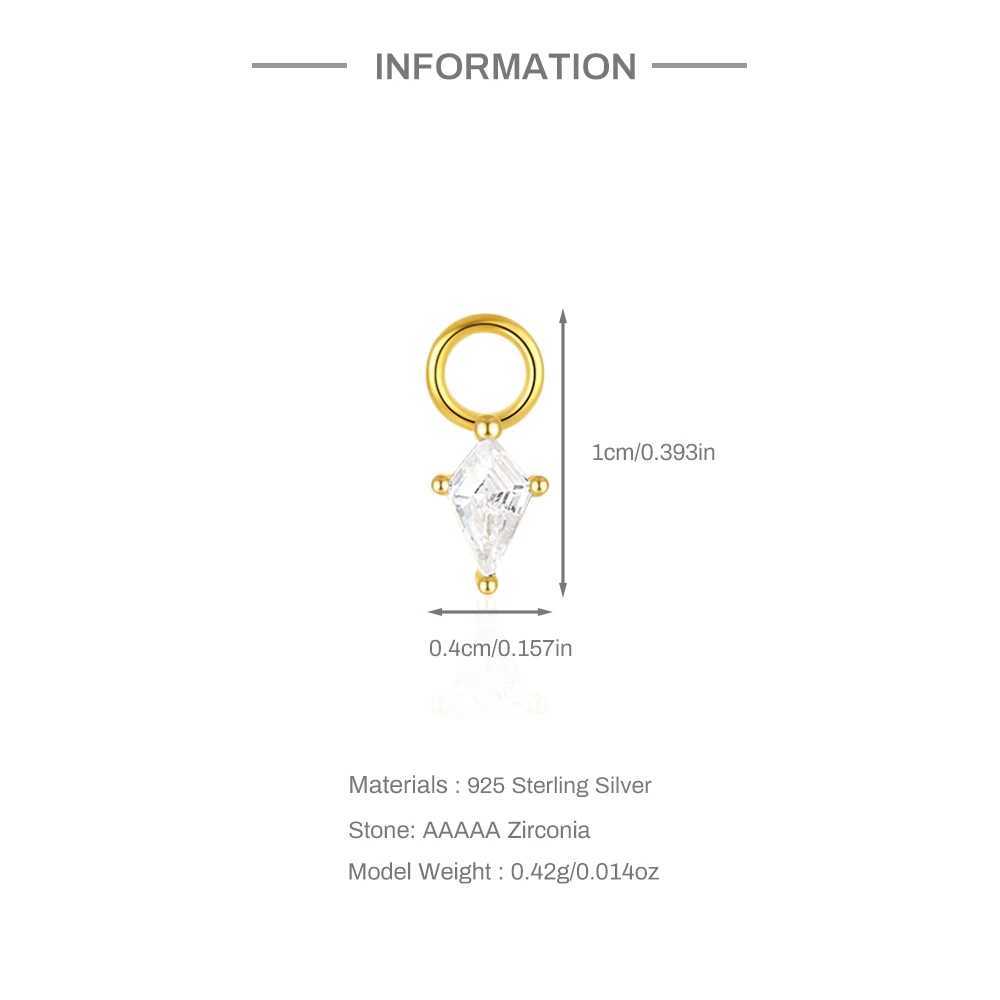 ROXI Tassel Charms DIY Pendant For Earrings Necklace Women Girls 925 Sterling Silver 1PC Exquisite Zircon Jewelry Accessories XJ250607