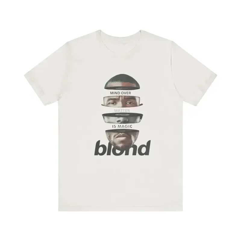 Rapper Frank Retro Graphic T Shirt Mens Hip Hop Ocean Album Clothing T-Shirts Y2k Unisex Blond Fashion Oversized Cotton T-shirt W250607