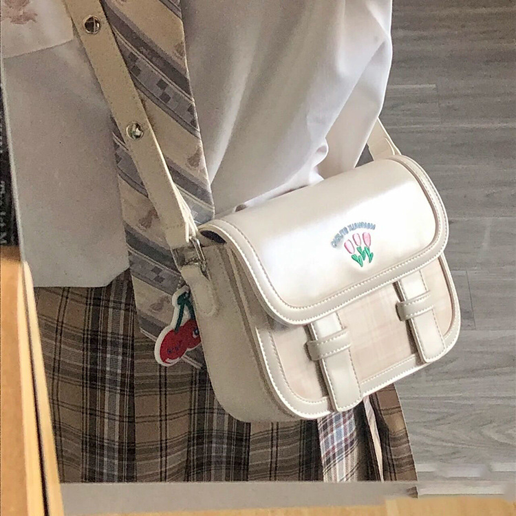 designer Girls' Academy Style Cute Cambridge Bag Tofu Bag Student Casual Versatile High-end Crossbody Bag Shoulder Underarm Bag