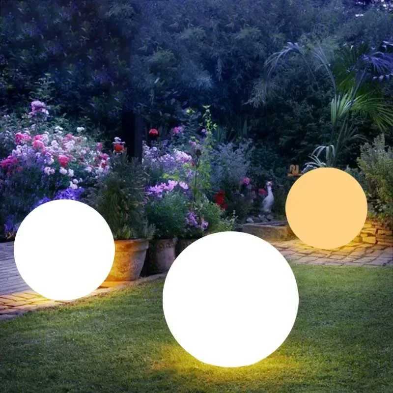 LED Ball Light Solar Lamp Outdoor Lawn Lamp USB Charging Luminous Ball Pool Bedroom Table Party Garden Lighting Remote Control W250607