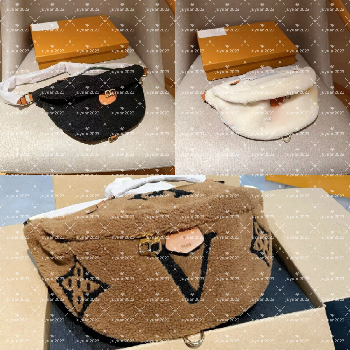 10A Women Crossbody Bag Teddy Bumbag Designer Mens Fluffy Shoulder Bags Fashion Waist Belts Fuzzy Bum Bag Cross Body Handbags Fanny Pack Purses