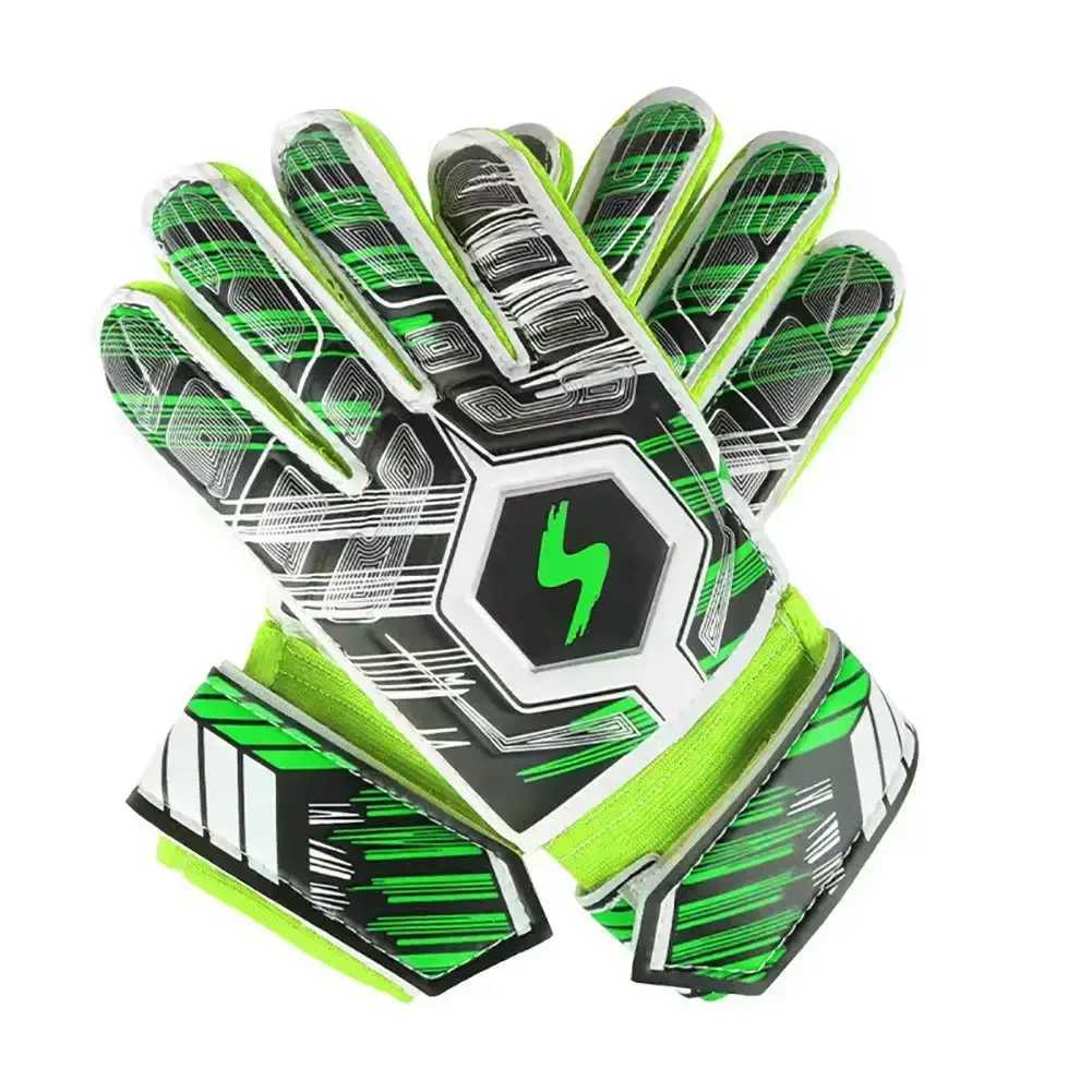 1 Pair Adults Kids Professional Soccer Goalkeeper Gloves Finger Protection Thickened Latex Football Goalkeeper Gloves XJ250606