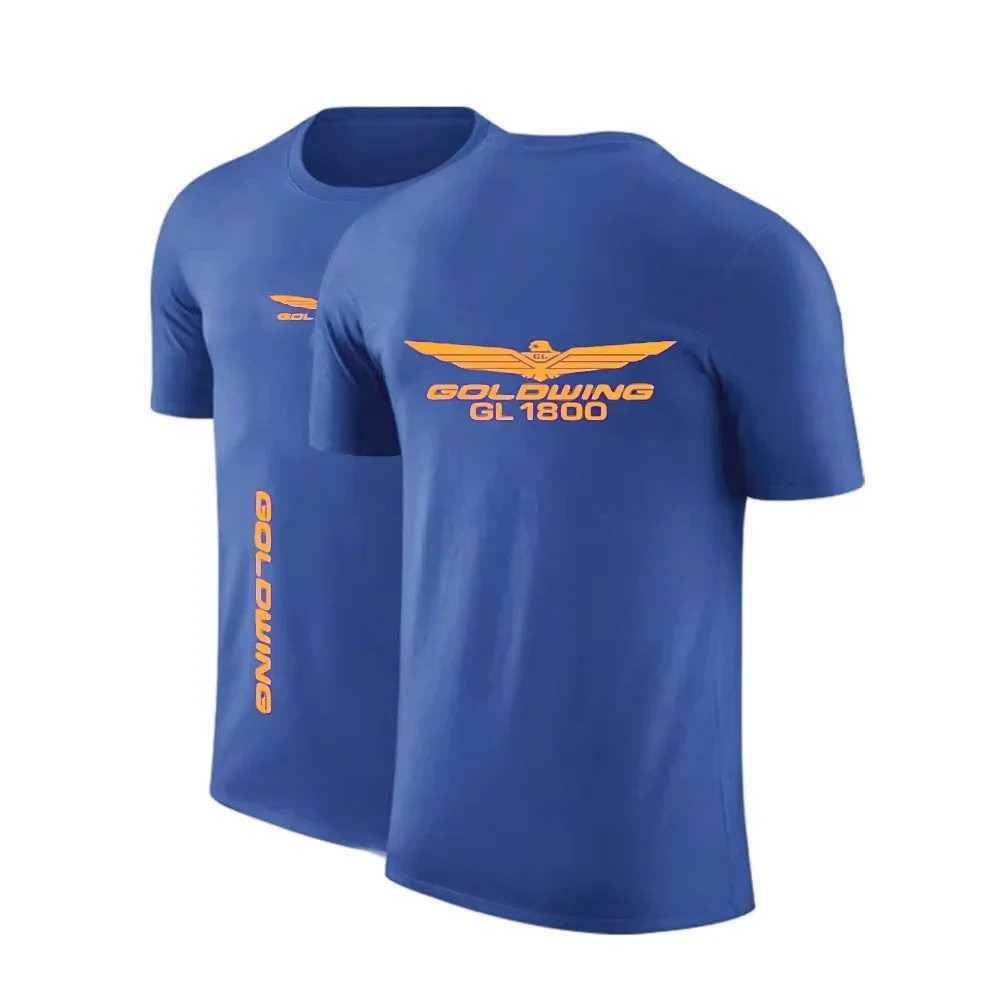 2024 New Goldwing GL1800 Japan Motorcycles Men T-shirt Summer Fashion Print Outdoor Short Sleeve Cotton Oversized Tops unisex X250607