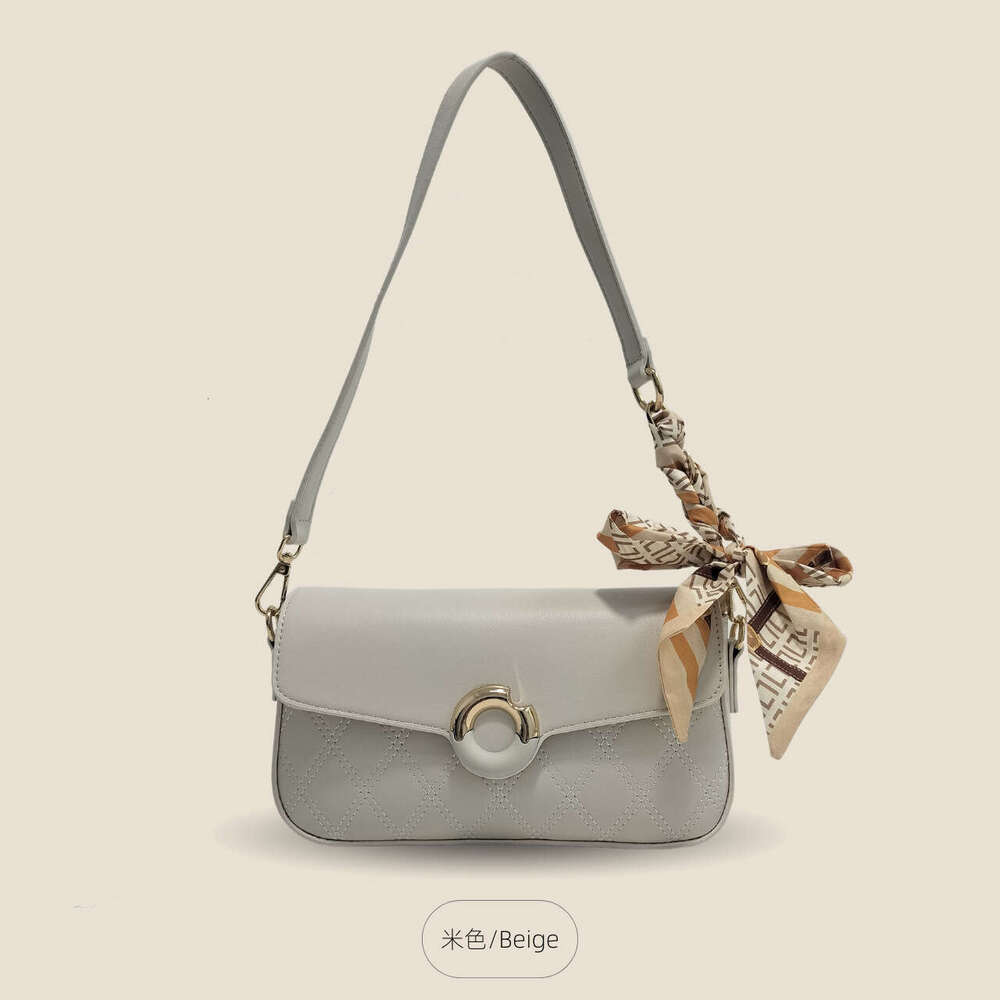 Women New Niche Design Scarf Small Square Commuter Versatile Shoulder Crossbody Bag