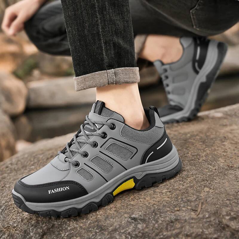 Ddmyoutdoor Men S Outdoor Mountaineering Mesh Thick Bottom Non Slip Sneaker Strap Wear Resistant Work Breathable Casual Shoes Zapatillas Outdoor Shoes