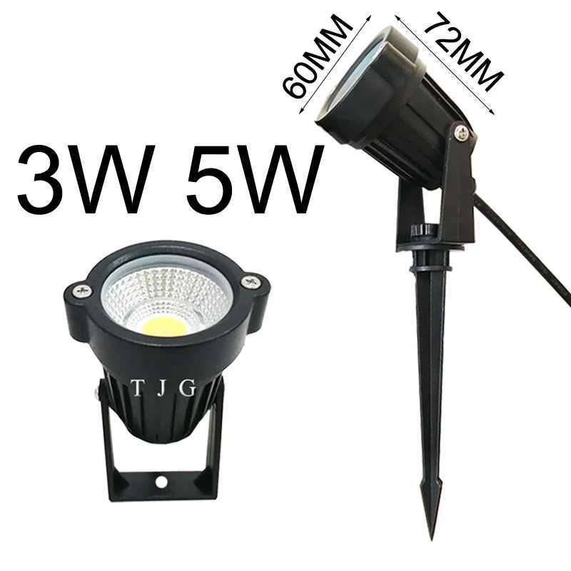 3W 5W 10W LED COB Garden Lawn Lamp Outdoor LED Light Waterproof Lighting LED Light Garden Path Spotlights AC110V 220V DC12V W250607