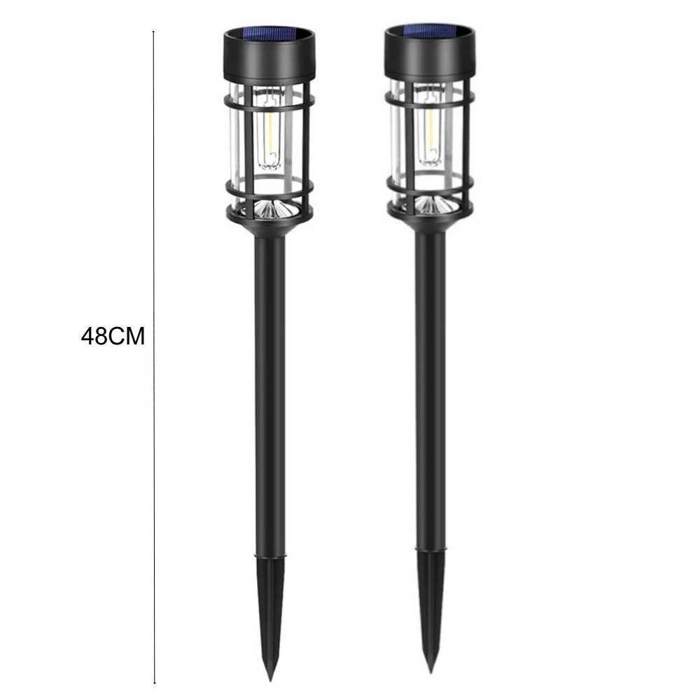 2PCS Solar Pathway Lights Waterproof Upgraded Walkway Landscape Outdoor Driveway Lights for Yard Lawn Patio Garden Decor XJ250606