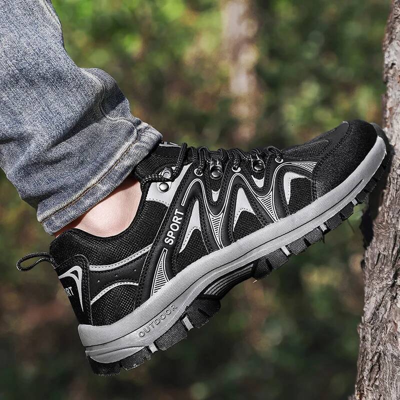 Ddmyoutdoor New High Quality Men S With Thick Soles Outdoor Mountaineering Anti Slip Platform Tourism Tie Up Casual Sneakers Shoes Outdoor Shoes