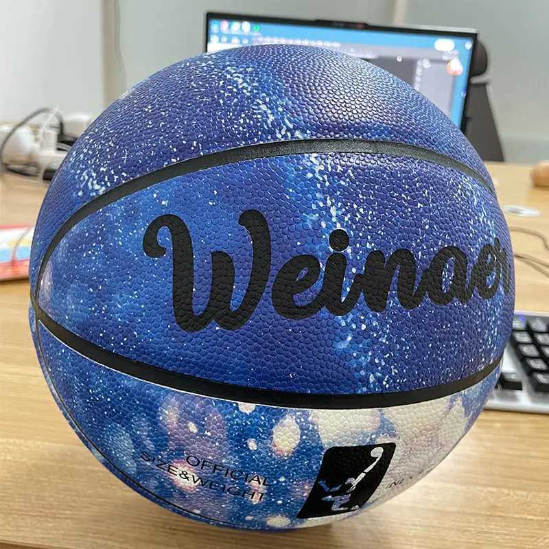 Glow In The Dark Basketball Regular Size 7# Hygroscopic Streetball Light Up Basketball Ball for Night Game Gift XJ250606