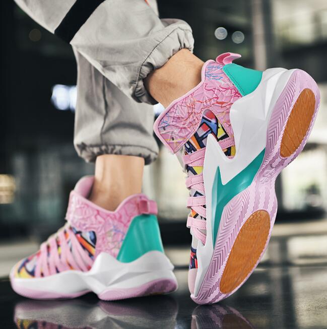 New Mandarin Duck Basketball Sneaker Shoes for Men Low cut Student Sports Blue Ball Shoes Outdoor Cement Floor Boots Women's Breathable Couple Sh