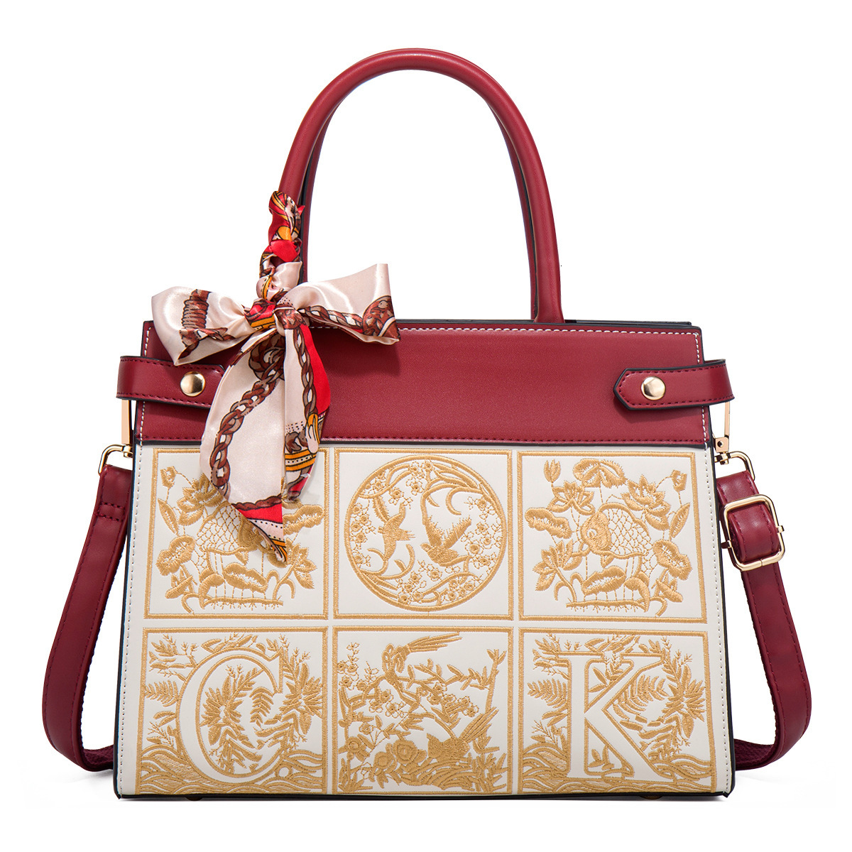 Freeshipping Designer Bags Luxury Women's 2025 New Style Chinese Embroidered Handbag Mother's Day Middle-aged Mom Wedding Bag Birthday Gift