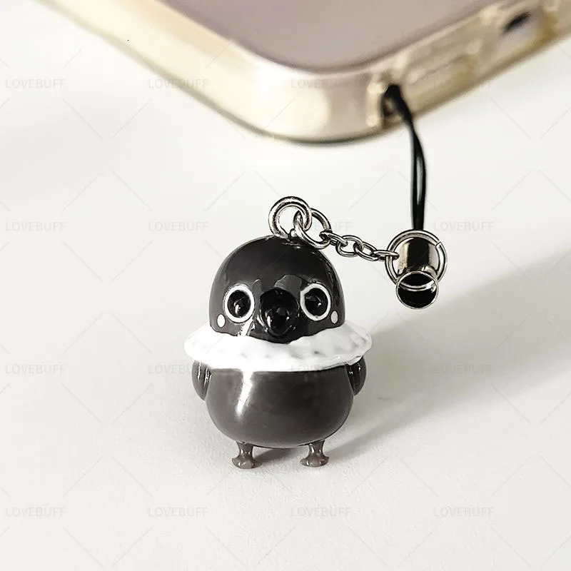 Game Love And Deepspace Sylus Grumpy Crow Cosplay Keychain Unisex Resin Phone Chain Keyring Key Chain Pendant Accessories Prop 250606