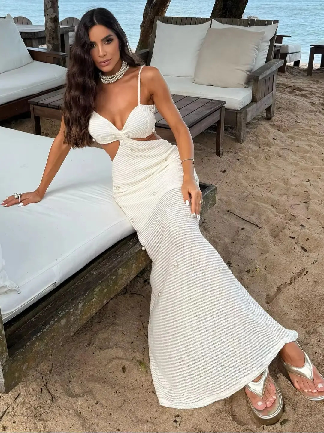 Mesh Long Dress Women Summer Cutout Party Dresses Cover Up Elegant Slim Split Maxi Vestidos Holiday Beach Robe 250605