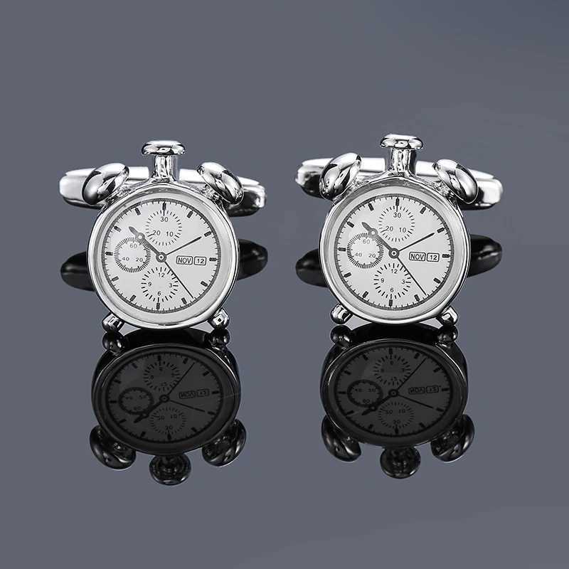 New luxury jewelry brand Cufflinks of high-grade Safety hat fire extinguisher Judge hammer alarm clock mens shirts Cufflinks W250606