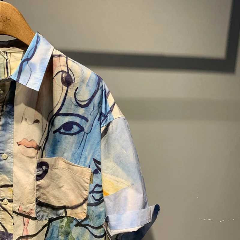 Loose Spliced. Printed Mens Shirts Funny Short Sleeve Mens Shirt Cheap Brand Tops Sale Elegant Designer Summer New In Clothes W250607