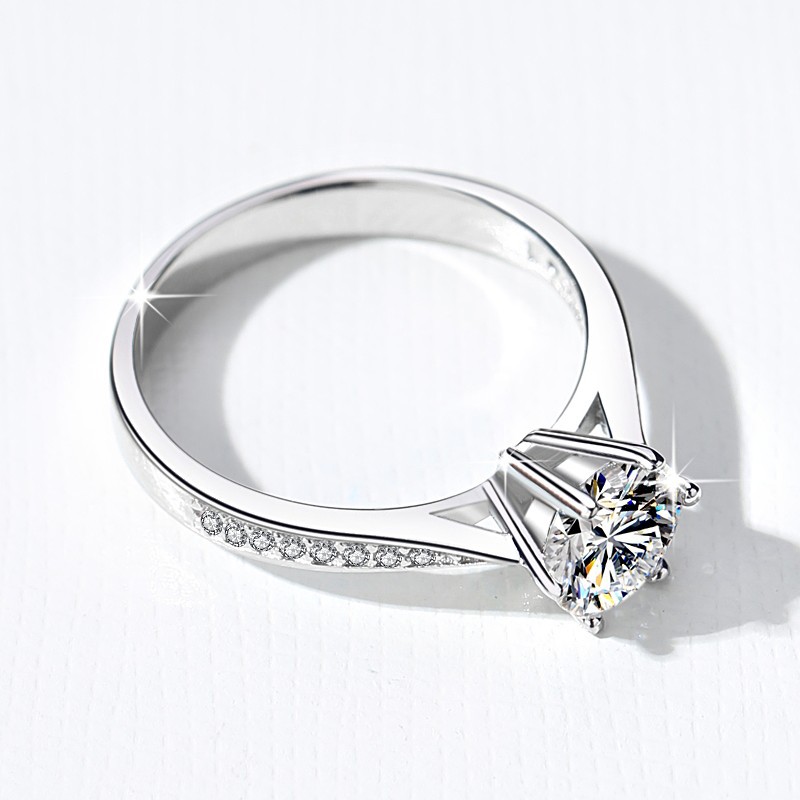 Luxury S925 Pure Silver Diamond-Like Gemstone Ring: A Timeless Choice for Your Big Day