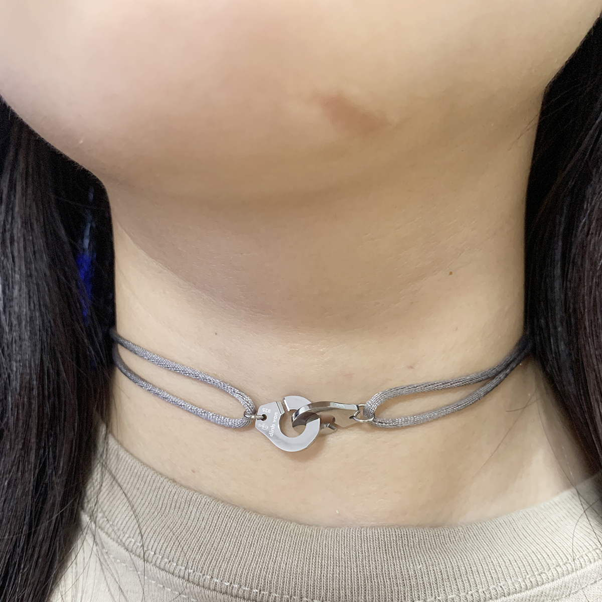 FewDook High Quality Stainless Steel Handcuff Adjusstable Rope Handcuffs Bracelet Menottes Bijoux Corde Bracelet For Women Men With Logo 2025