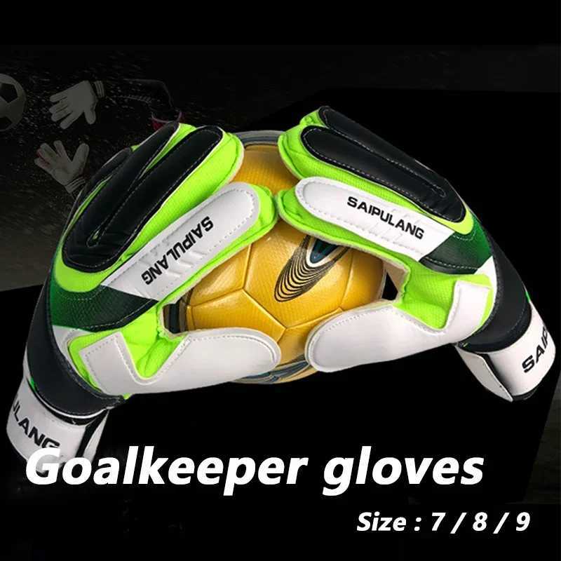 Professional Goalkeeper Gloves Thickened Teenager Latex Football Protection Gloves Goalkeeper Soccer Goalie Protective Equipment XJ250606