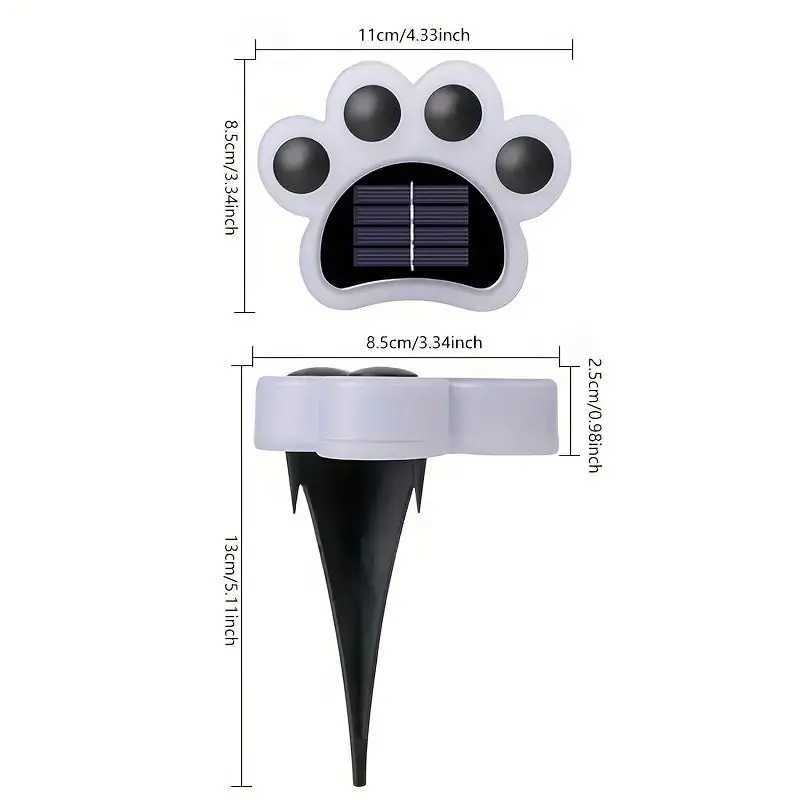 1pc Solar Cat Claw Buried Light Outdoor Waterproof Outdoor Courtyard Garden Layout Villa Small Yard Decoration Lawn Light XJ250606