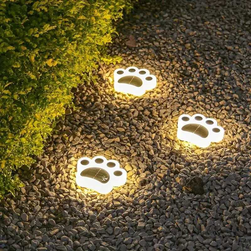 1pc Solar Cat Claw Buried Light Outdoor Waterproof Outdoor Courtyard Garden Layout Villa Small Yard Decoration Lawn Light XJ250606