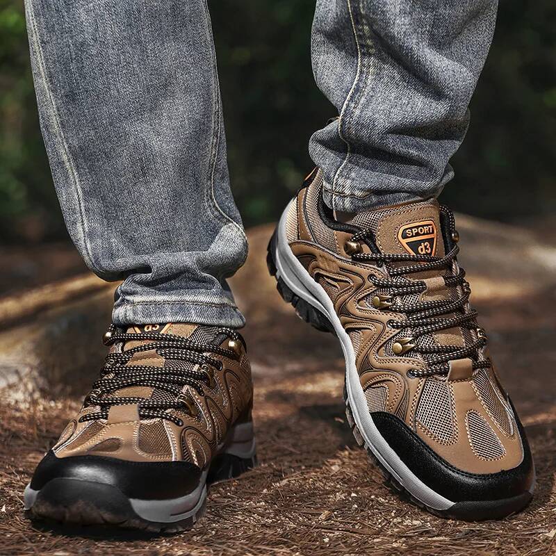 Ddmyoutdoor New High Quality Men S With Thick Soles Outdoor Mountaineering Anti Slip Platform Tourism Tie Up Casual Sneakers Shoes Outdoor Shoes