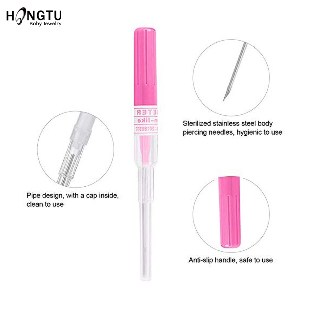 Perforated catheters can be manually threaded and directly connected to jewelry without the need to purchase additional connecting rods various styles