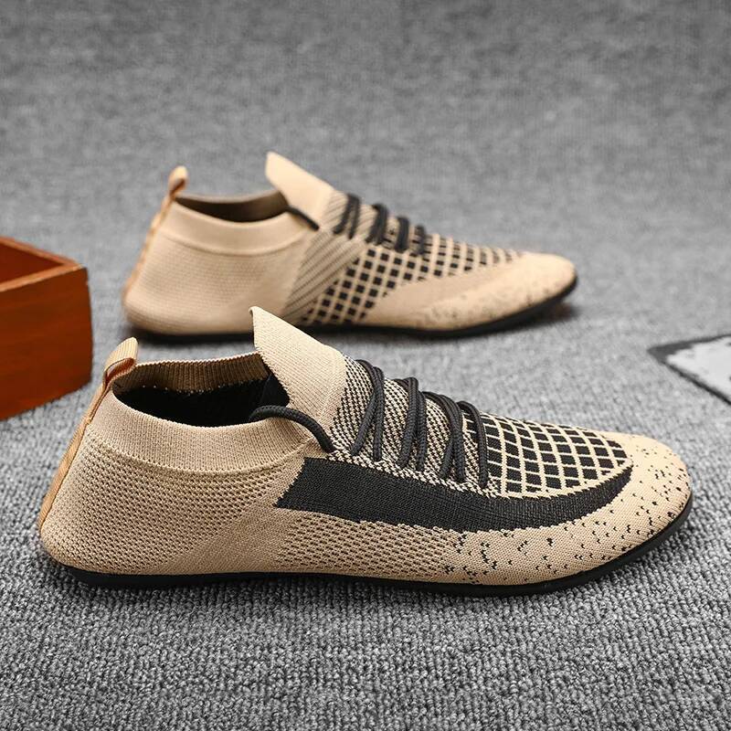 Ddmyoutdoor MAEDEF Fashion High Quality Mens Lace Up Driving Flats Walking Shoes Breathable Lightweight Non Slip Casual Summer Shoe For Men Outdoor Sh