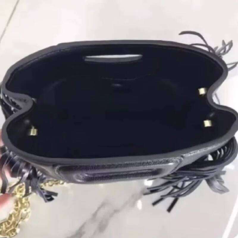 New Woman Shoulder Fashion Tassel Handbag Pu Small Square Soft Leather Crossbody Bag For Girl Sac A Main