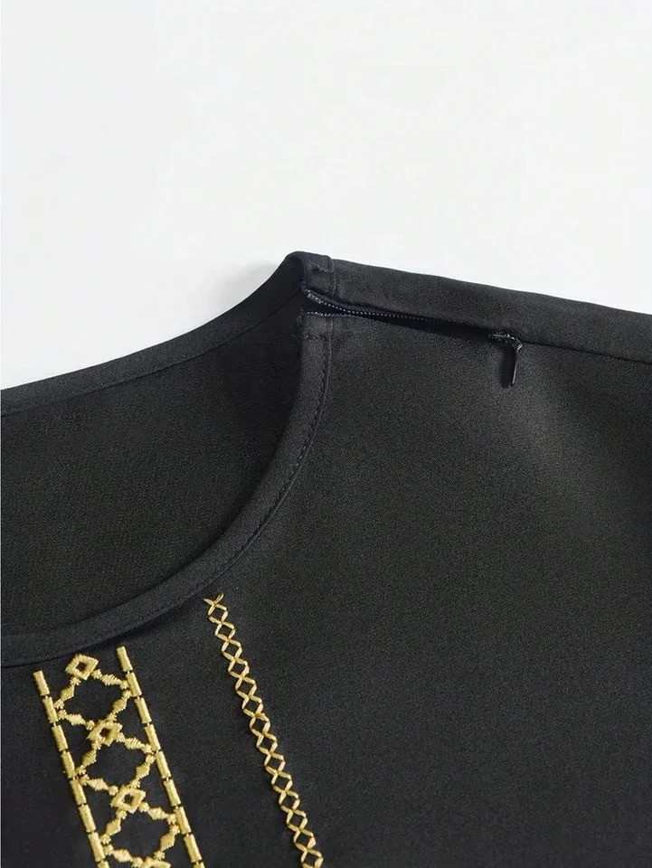 Elegant African Traditional Mens Full Suit Ethnic Dashiki Kaftan Native Outfit Male Pant Set for Special Occasions 250603