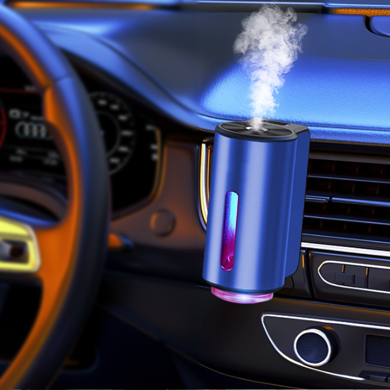 Car Air Conditioner Air Outlet Attachment Ultrasonic Aroma Diffuser Smart Fragrance Fog Spraying Diffuses Air Freshener Aromatherapy Essential Oi