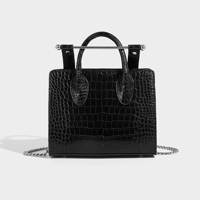 Free Shipping Summer New Luxury Fashion Handbag Niche Large Designer Bags Capacity High-end Sense Single Shoulder Crossbody Crocodile Pattern Small Sq