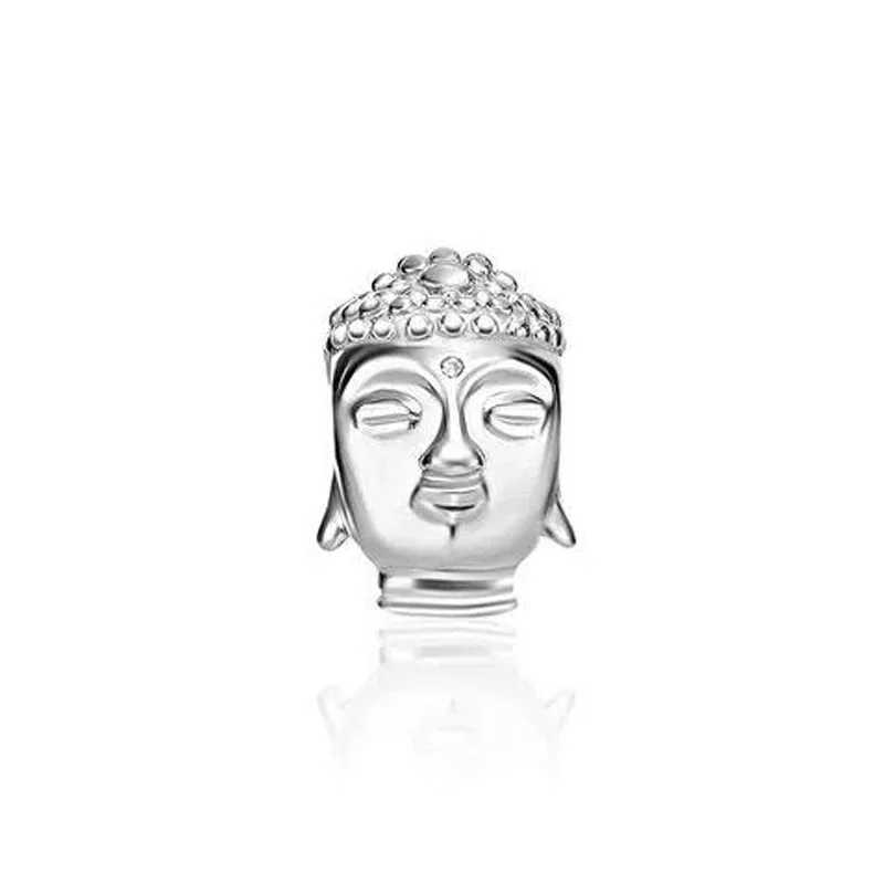 Fine religion series 925 Silver Chinese Tai Chi DIY Bead Cross Pendant Fit Original Bracelet Trinket Jewelry Figure Buddha Charm XJ250607