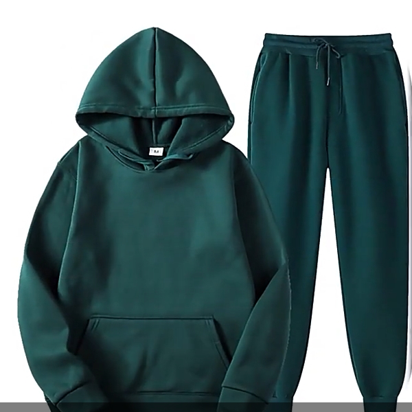 Soft Mens Full-Cotton Pullover Jacket with Hat Comfortable & Trendy Design