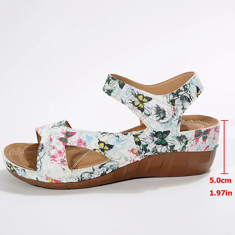 Womens Sandals 2025 Summer Sandals Women Heels Sandalias De Mujer Casual Wedges Footwear Summer Shoes Woman Soft Heeled Sandals 250605