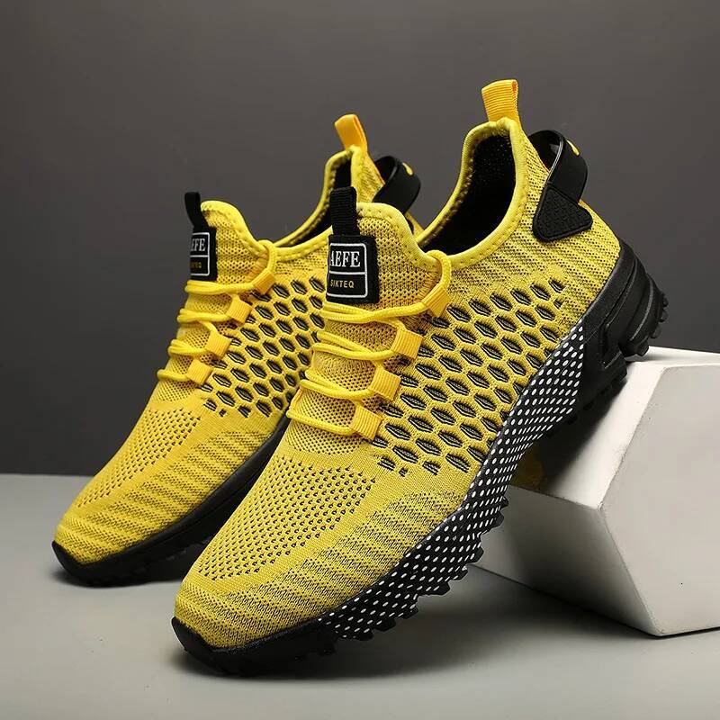 Ddmyoutdoor MAEDEF Men Summer Casual Comfortable Breathable Sport Fashion Lace Up Outdoor Mesh Running Shoes Athletic Walking Shoe Outdoor Shoes