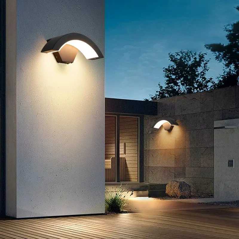 Aluminum LED Wall Lamp Waterproof IP65 Outdoor Garden Lights 18W Interior Wall Light for Bedroom Street Corridor Stairs Lighting W250607