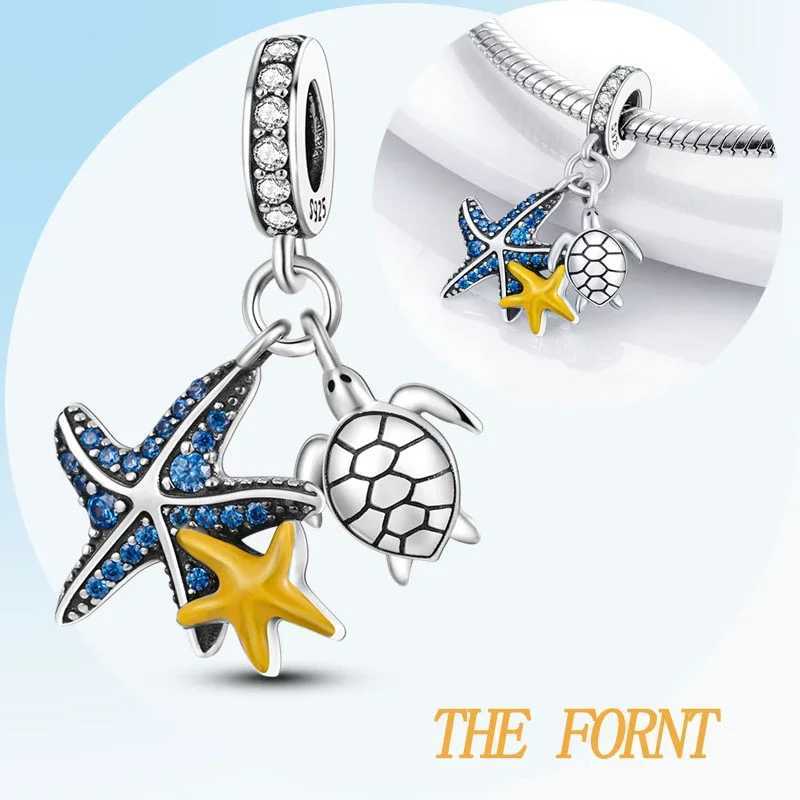 925 Sterling Silver Dolphin Pendant Fits Charms Silver 925 Original Bracelet for Jewelry Making XJ250607