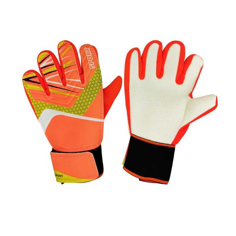2025 New Football Goalkeeper Gloves Wrist Strap Latex Finger Guard Protection Kids Adult Soccer Gloves XJ250606
