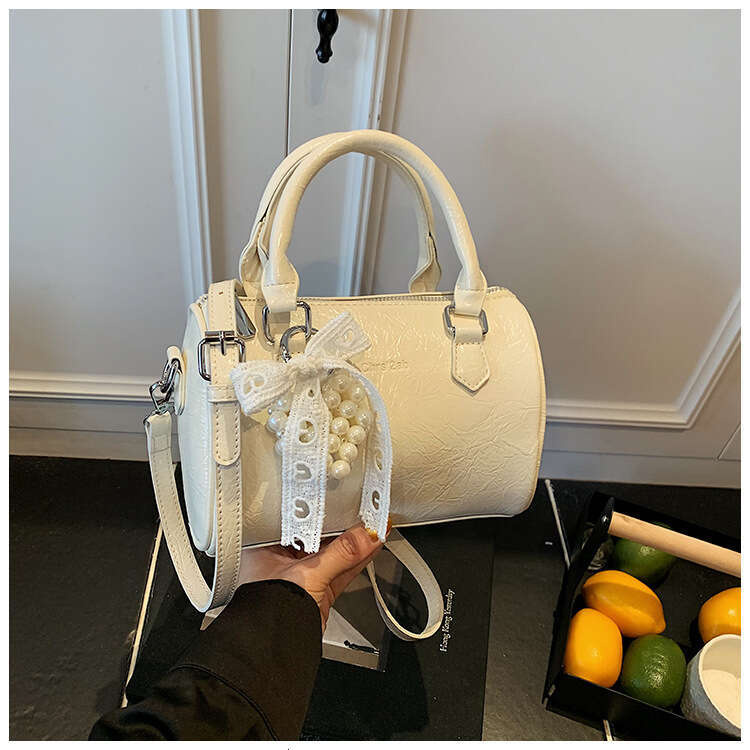 Textured Handbag for Women 2025 Spring New Crossbody Fashion Simple Trendy Shoulder Cylinder Bag