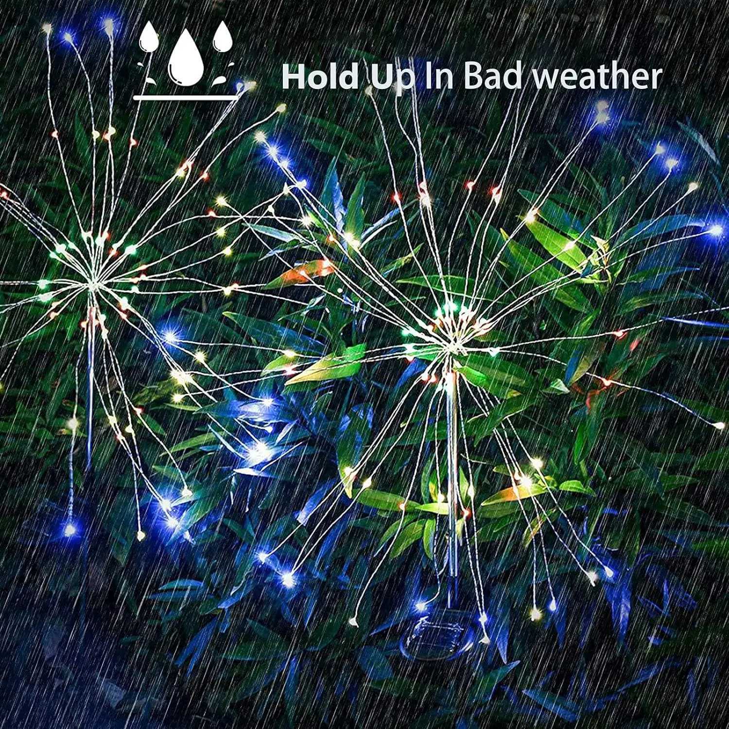 Solar Dandelion Fireworks Light Outdoor Waterproof Home Courtyard Garden Atmosphere Decoration Ground Insertion Lawn Light XJ250606