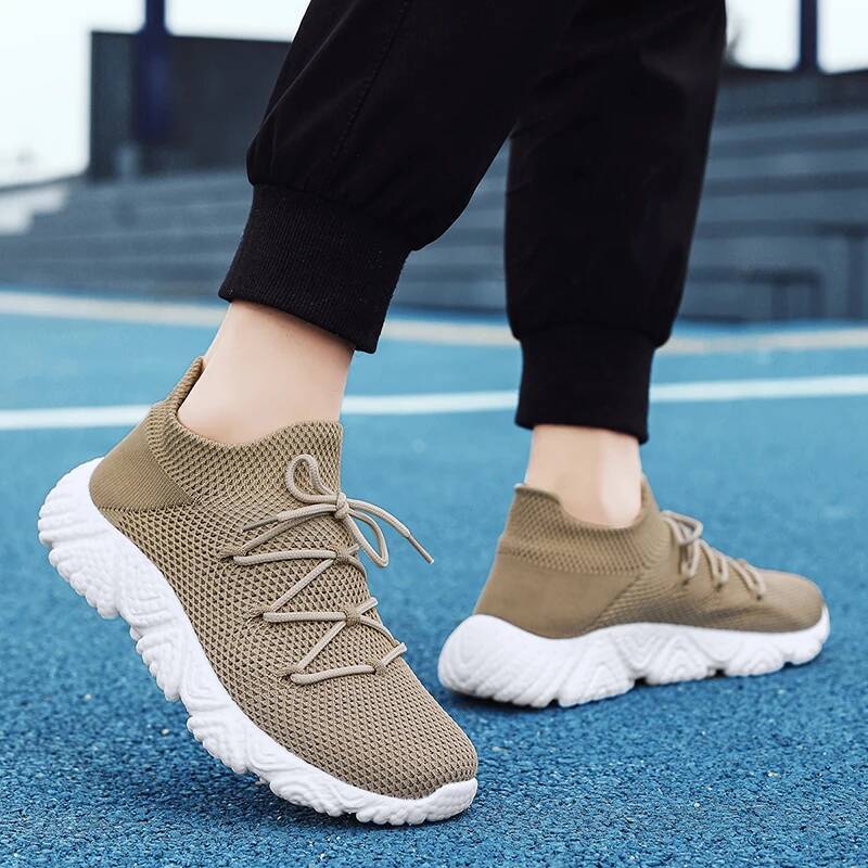 Ddmyoutdoor Fashion Sneakers Mesh Men S Outdoor Running Summer Breathable Walking Soft Sole Lace Up Tennis Jogging Casual Shoes Large Size Outdoor Sho