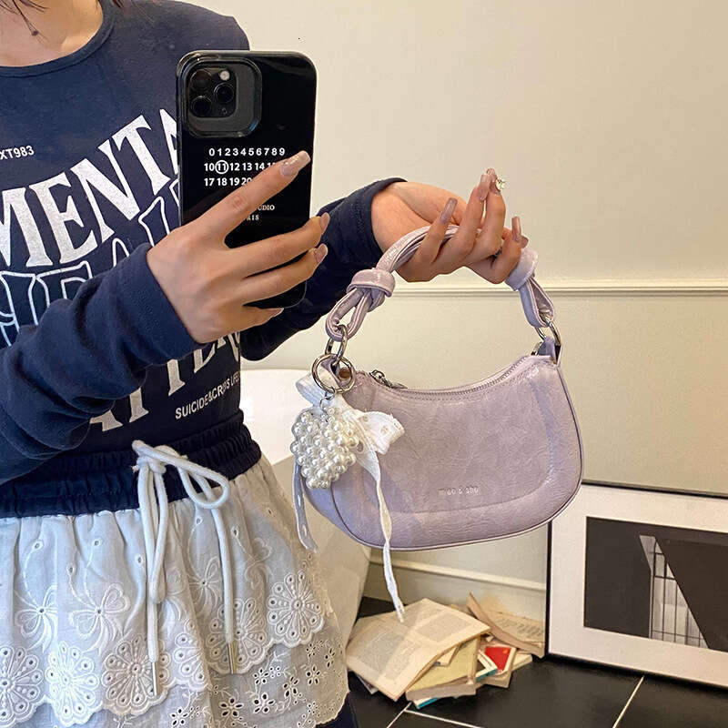 Korean Niche Saddle New Fashion Heart Underarm Versatile Simple Shoulder Crossbody Women's Bag