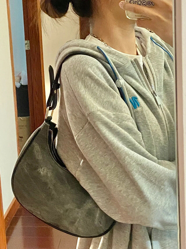 designer 2025 New Niche Crescent Bag Shoulder Bag High-end Underarm Bag Trendy Casual Texture Handbag Crossbody Bag for Women