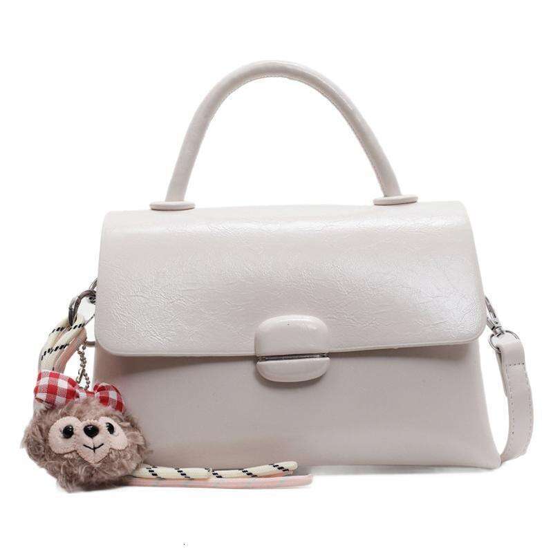 Large Capacity Tote for Women 2025 New Fashion Underarm Crossbody Small Square Bag Soft Leather Casual Texture Stylish Trendy