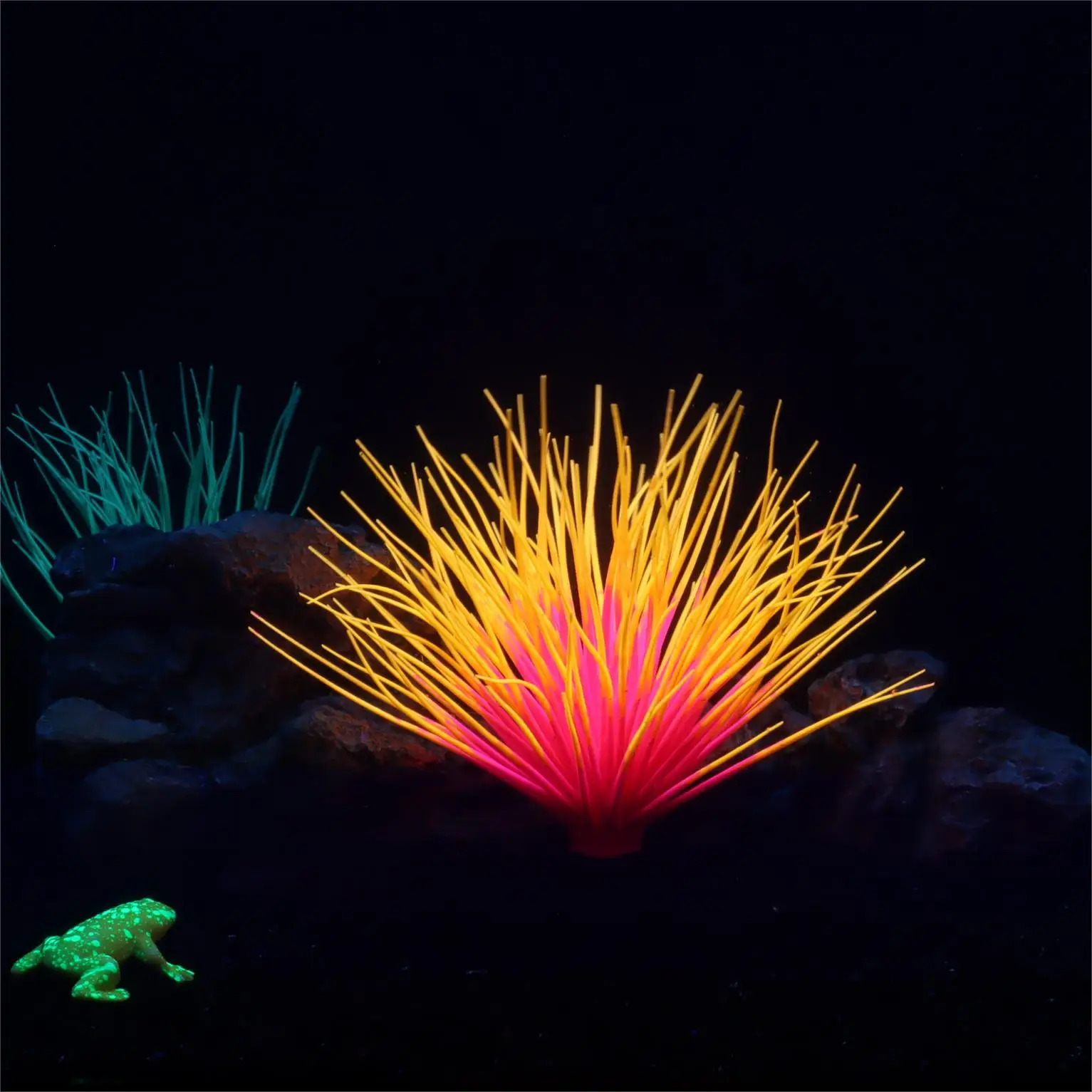 1 pc fluorescent silicone simulated aquatic plant aquarium decoration non-toxic 250604