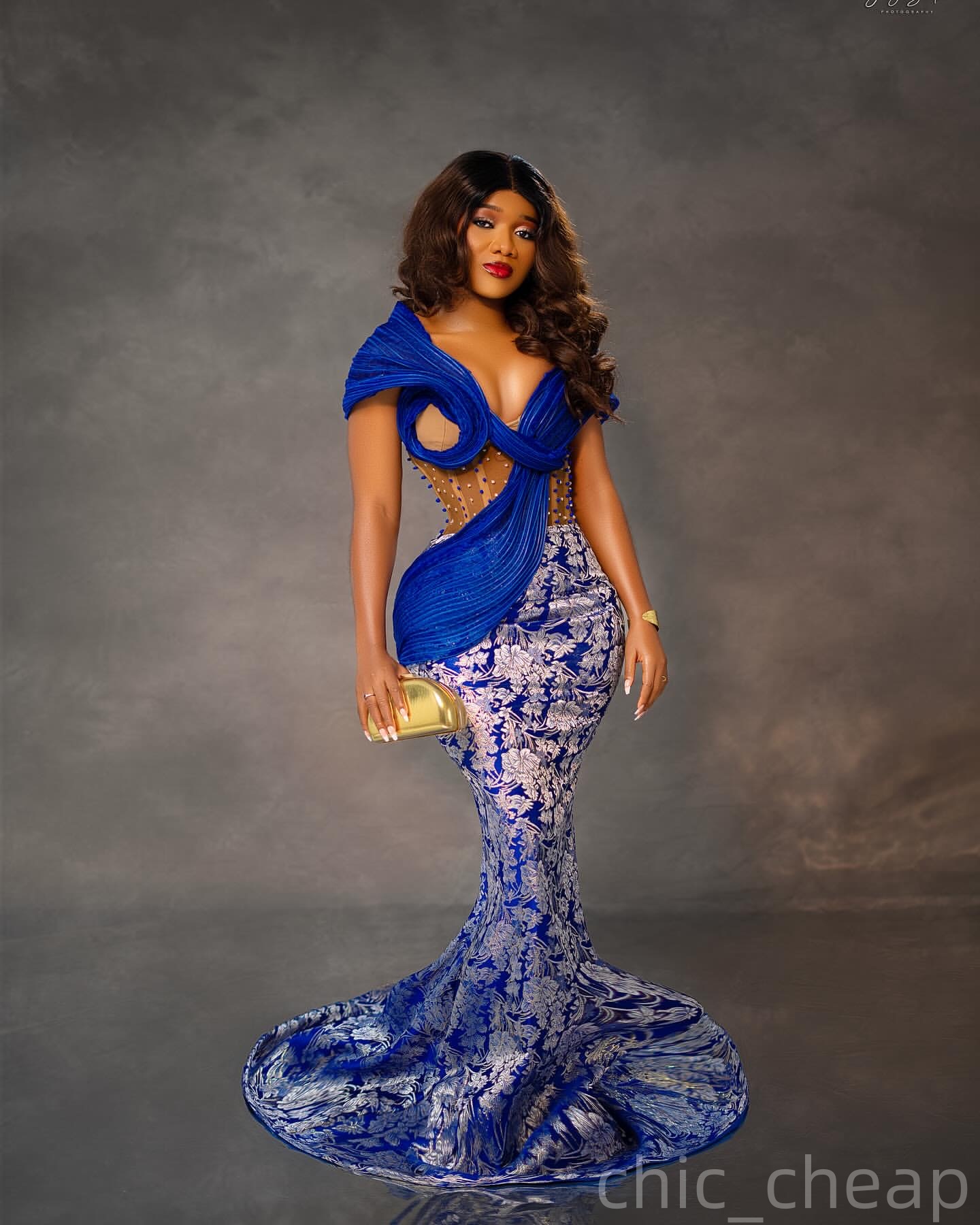 Royal Blue Mermaid Prom Dresses 2025 Crystals Pearls Satin Illusion Evening Formal Party Second Birthday Engagement Gowns Plus Size Dress For Special 