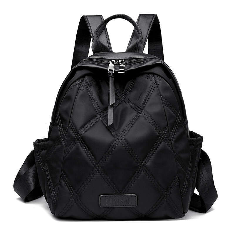 Korean Style Fashion Trendy Stylish Quilted Simple Solid Color Women's Bag New Travel Backpack Trend