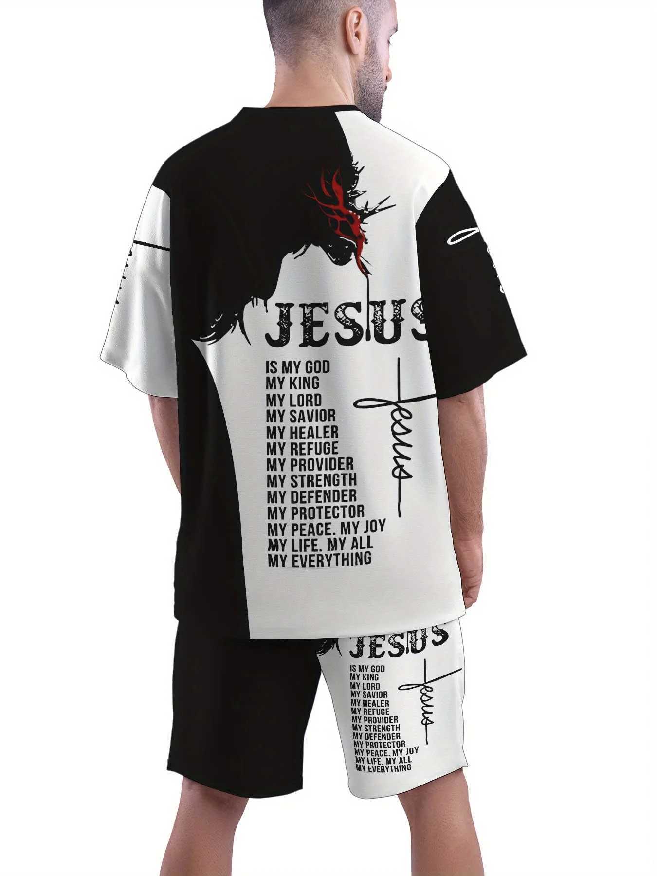 Summer 2025 New Mens Fashion Set 3D Printed Casual Daily Wear Polyester Fiber Breathable and Quick-Drying W250609