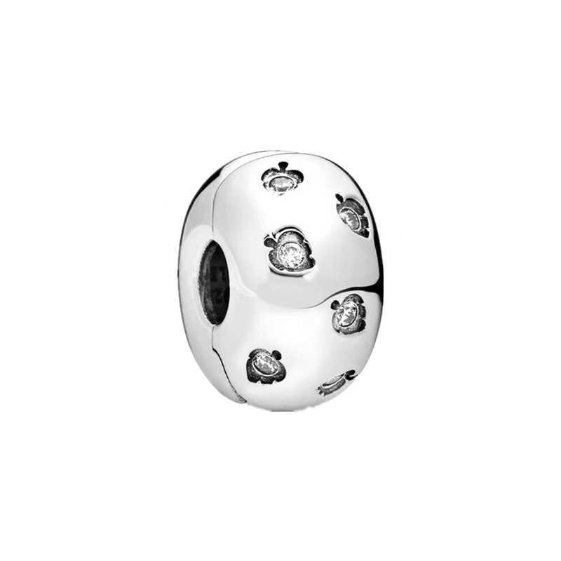 Fit Original Silver 925 Europeans Bracelet Jewelry Sparkling Row Clip Butterflies Clip Hearium Cluster Safety Chain Charm Bead XJ250607