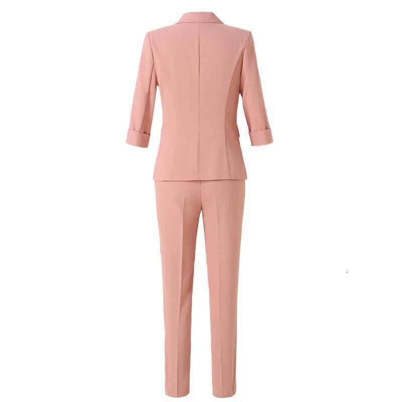 Elegant Thin Women's Suit Set Casual Professional Workwear Small Western Style Jacket Spring Summer New Arrival 2025